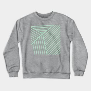 Geo Close Up Mint Green 2B Crewneck Sweatshirt